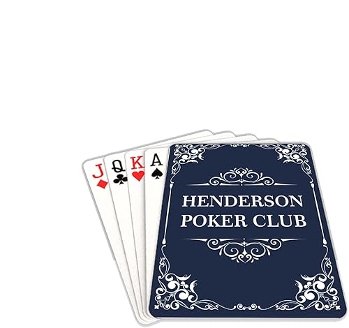 Miniatura 2 de Poker Club - Cartas divertidas de póquer, cartas de juego personalizadas con nombre, baraja personalizada de cartas de juego temáticas, regalos de