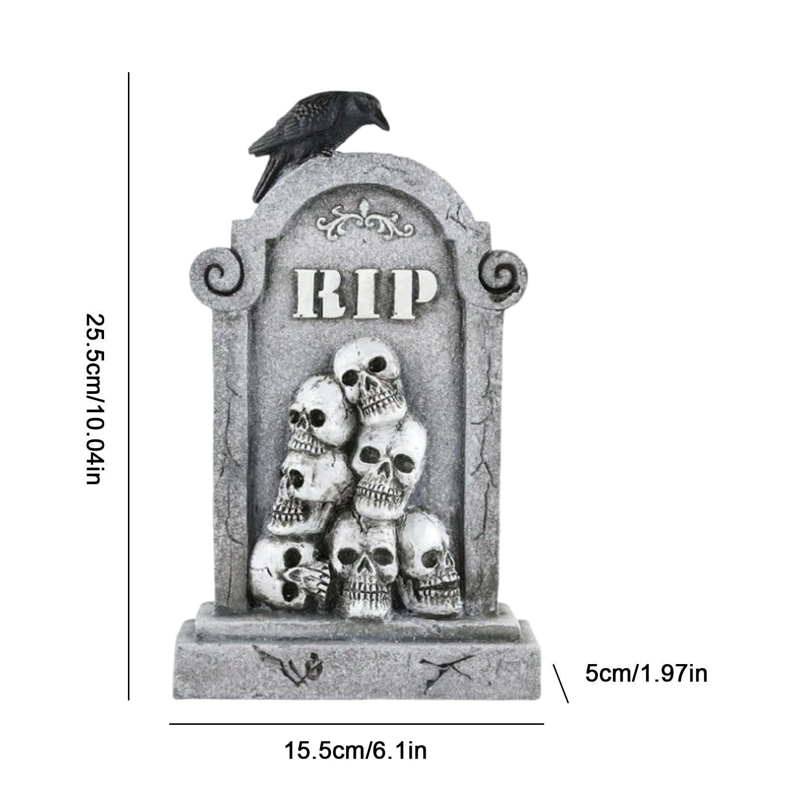 Nagrobki Halloween Straszne Płyty Nagrobne z Czaszka, Znaki Ogrodowe