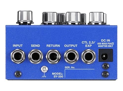 BOSS SY-200 SYNTHESIZER EFFEKTPEDAL – Wegweisende BOSS polyphone Gitarrensynthesizer-Technologie im kompakten Pedalformat der 200-Serie für alle Gitarren und Bässe – MIDI I/O – 128 Speicherplätze