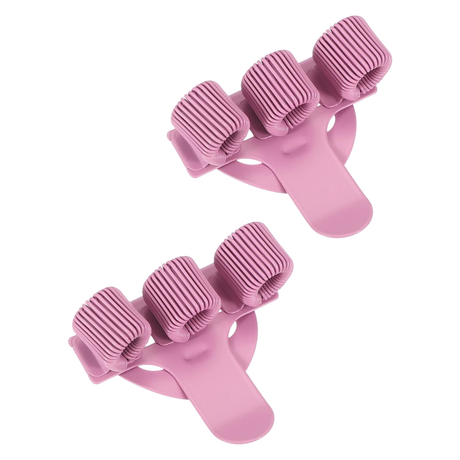 PATIKIL 2Pcs Pen Clip, 3 Holes Pen Holder Clip Metal Portable Spring Loop Organizer Universal for Notebook Journal Highlighter Office Business Pocket Clipboard Whiteboard, Pink