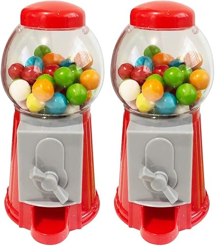 Miniatura 8 de ArtCreativity Máquina de chicles para niños, juego de 3, mini dispensador de caramelos de goma de mascar de 6.5 pulgadas, banco de monedas único