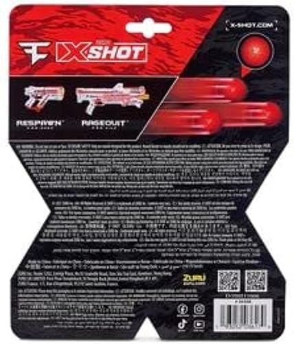 Miniatura 6 de X-Shot Faze Clan Respawn con 12 bolas de dardos + paquete de 50 bolas de dardos