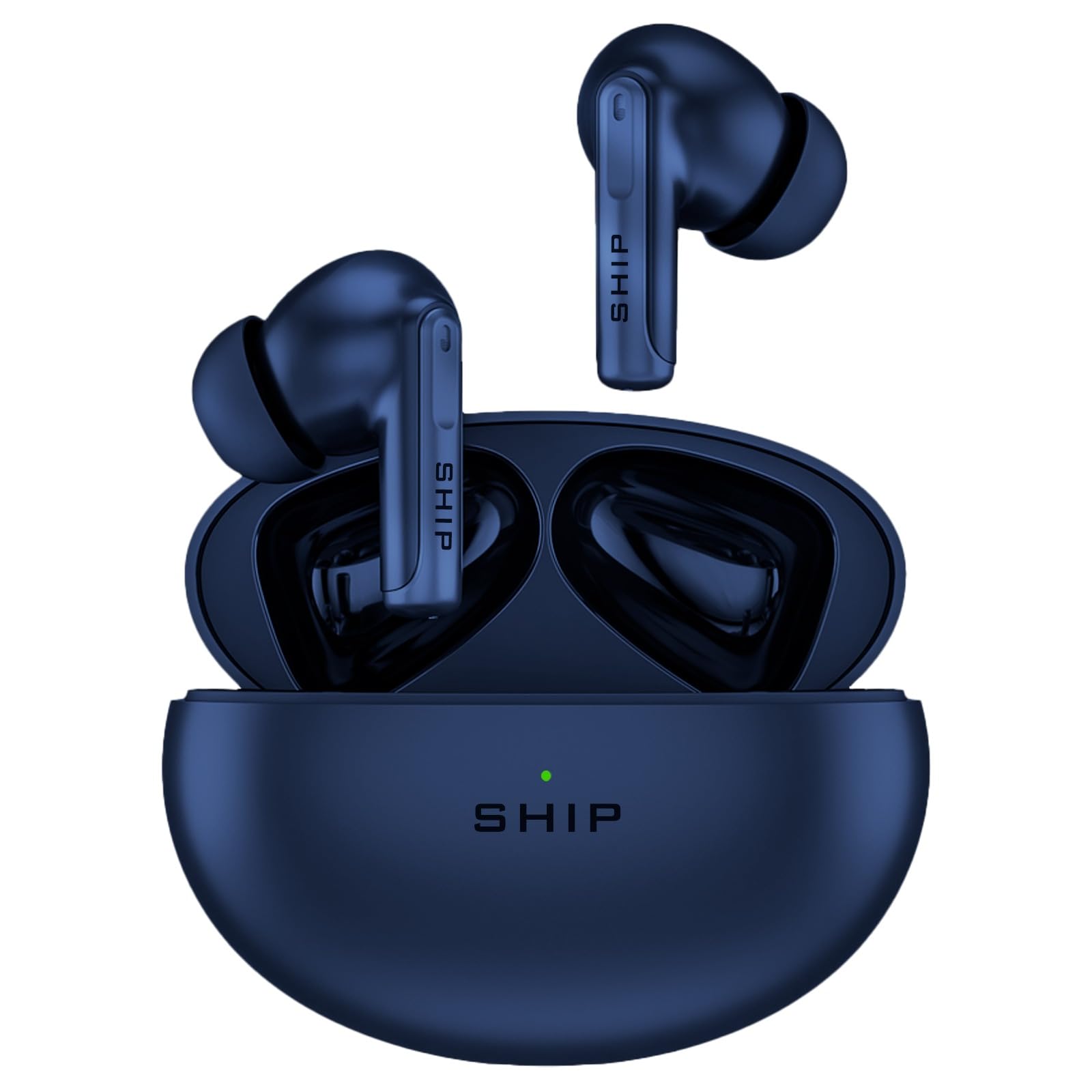 SHIP Pearl Pods Z5 TWS Earphones with ANC+ENC | Quad Mics | 90 dB New Dimensional Sound | 70 Hours Playtime | Touch Controls | Voice Asistance Support | Bluetooth V 5.3 | Colour - Sapphire Blue (B0DJ5TKPYL) Amazon Price History, Amazon Price Tracker
