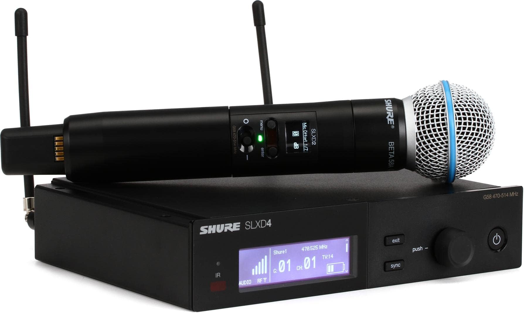 Shure SLXD24/B58 Wireless Microphone System with BETA58A Handheld Mic
