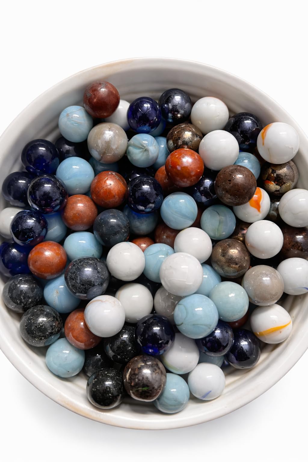 Big Size Anta kancha Marble Kancha Pebbles Decorative Stones for Home Decor Glass Marbles Round Assorted Kancha Pebbles Decorative Stones for Home Decor Glass Marbles Ball, (25MM) Black (50pcs)-image-45