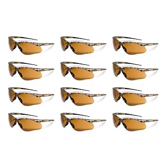 Jackson Safety SG Safety Glasses Eye Protection for Men and Women ANSI Z87.1 Pack of 12