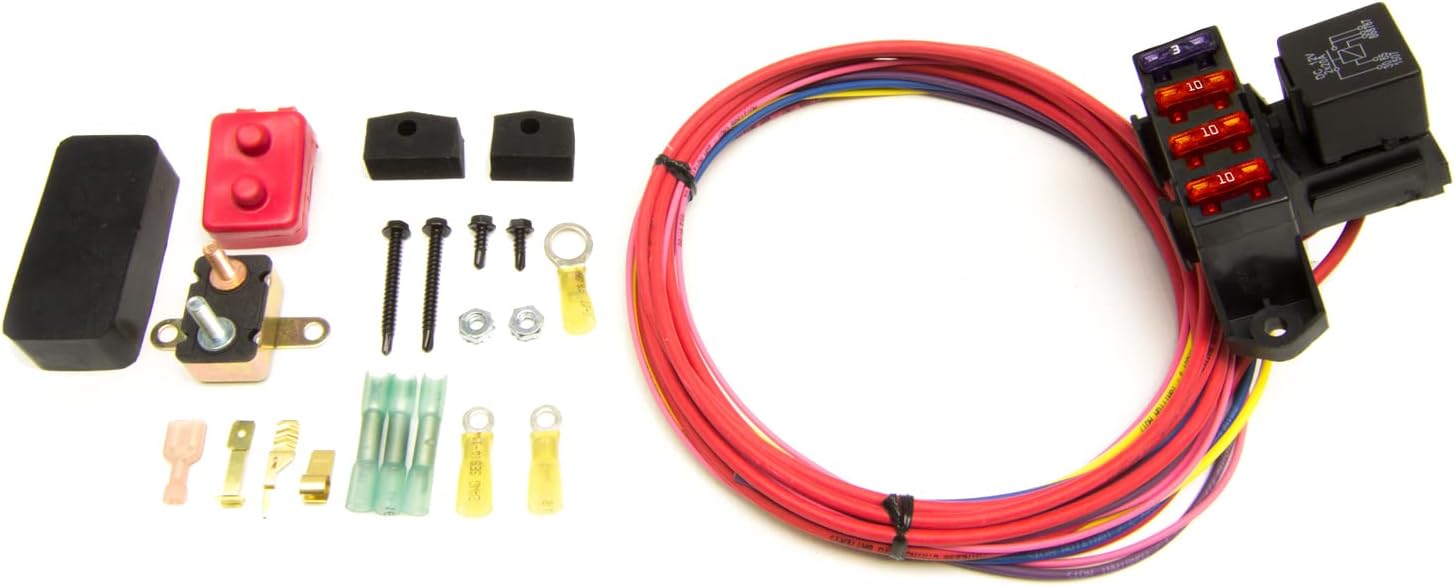 Painless Performance 70213 Cirkit Boss Weather Sealed Auxiliary Fuse Block, 3 Ignition-Hot Circuits