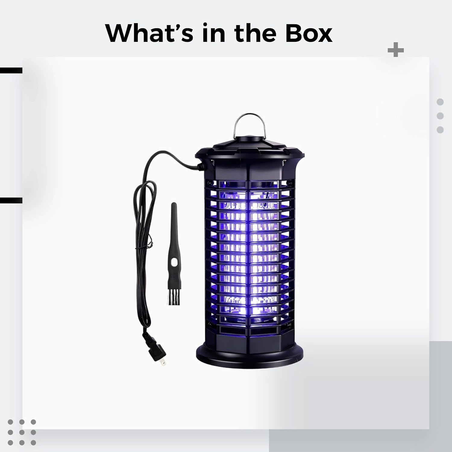 Uninvited Visitors Zapper Outdoor, 365Nm Mosquito Zapper, Ip66 Waterproof, Home & Patio, Smart Sensor, Low Noise