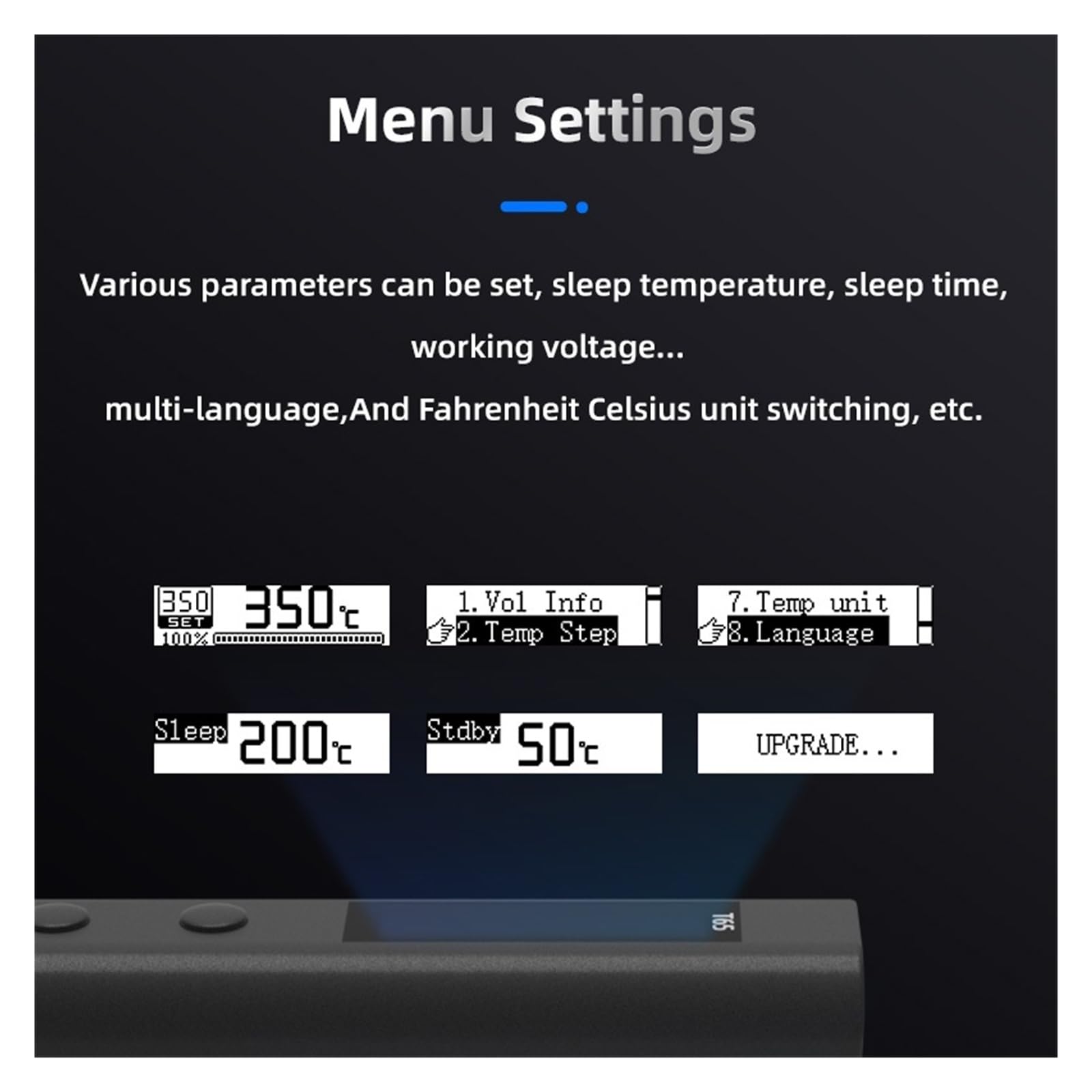 Soldador Eléctrico Con Temperatura Ajustable, 65W, Calor Rápido, Estación De Soldadura Portátil Digital Inteligente, Kit Original Calentamiento Preciso(KR tip)
