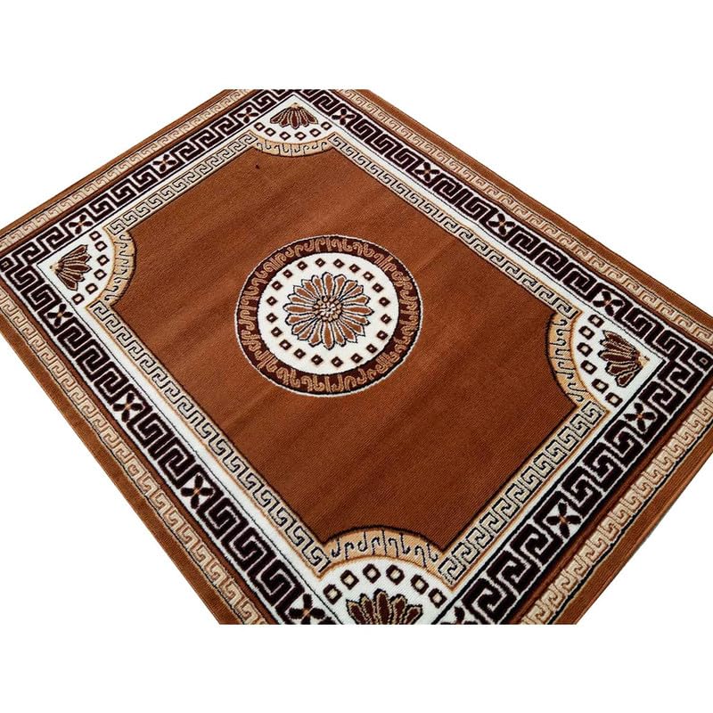 Image of Soft Modern Washable Beautiful Acrylic Rugs for Home Decor Living Room 8x11 feet (240 x 330 CM) Gold