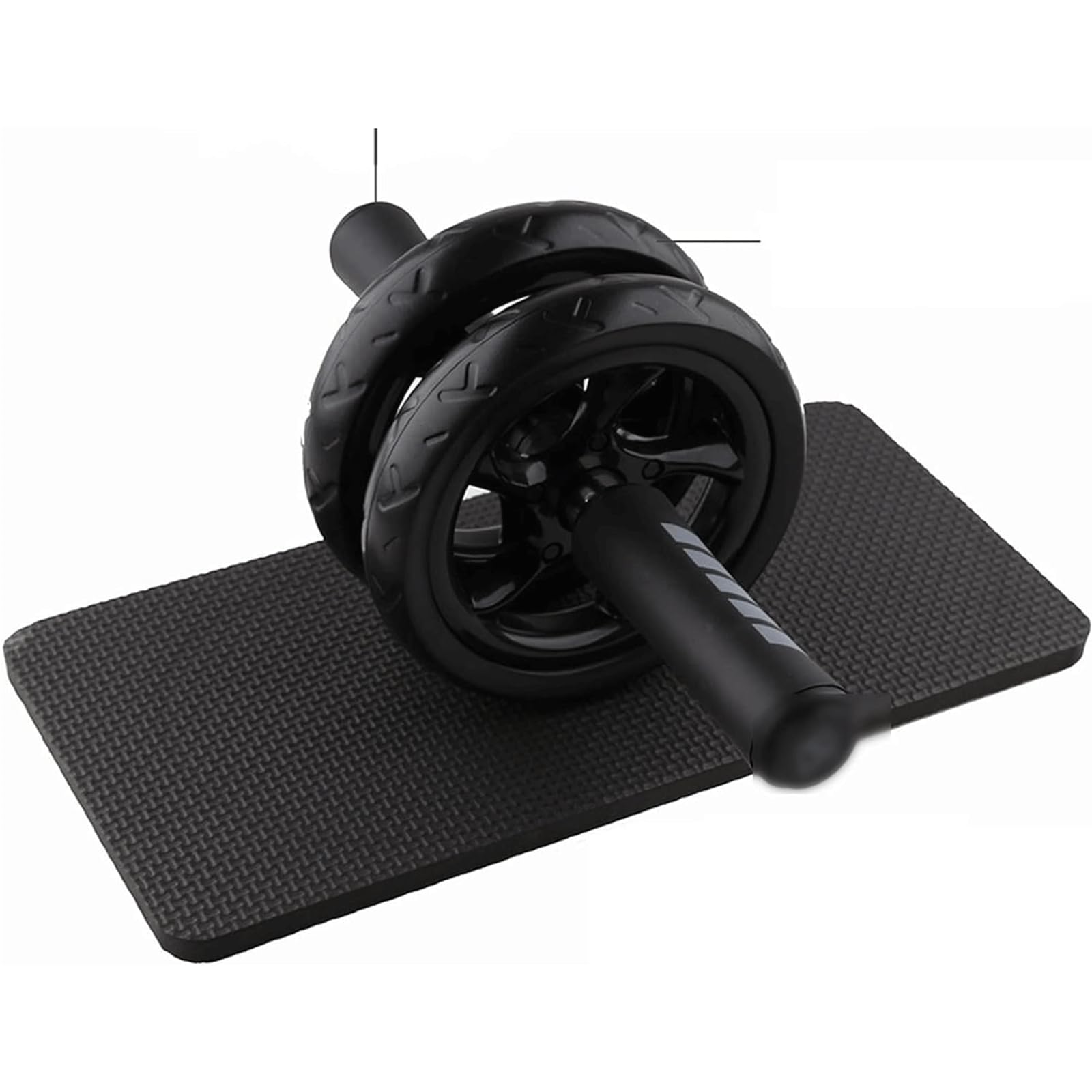 Koła do ćwiczeń Stabiele oefenroller Buikwielroller Antislipbandpatroon Fitness Gym Oefening Dual Ab Roller Wheel Nowy