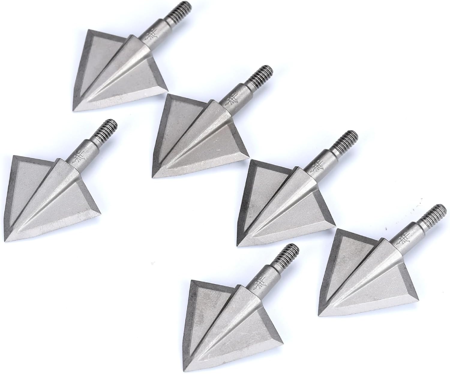 Pack of 6 150Grain 404C Stainless Steel Broadheads Crossbolt Bow Hunting Arrow Tips
