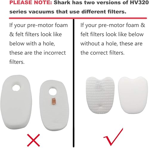 Miniatura 2 de Dttery Paquete de 6 filtros para aspiradora Shark Rocket DeluxePro Zero-M HV343AMZ, HV345, HV320, HV321, HV322, ZS350, ZS351, ZS352, pieza de