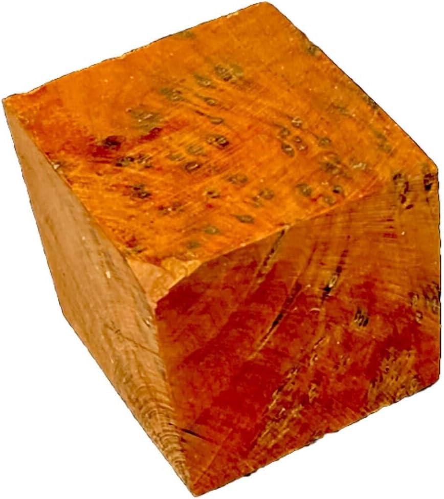 Thuya Burl Wood Block 2"x2"x2" for Wedding Rings, Earrings, Miniature Woodturnings & More