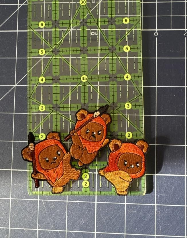 Ewok Patch, Ewok Iron On Embroidered Patch, Bear Patch, Character Iron on Patch, Embroidery Applique, Patches for Jackets, Backpack Cute Gifts