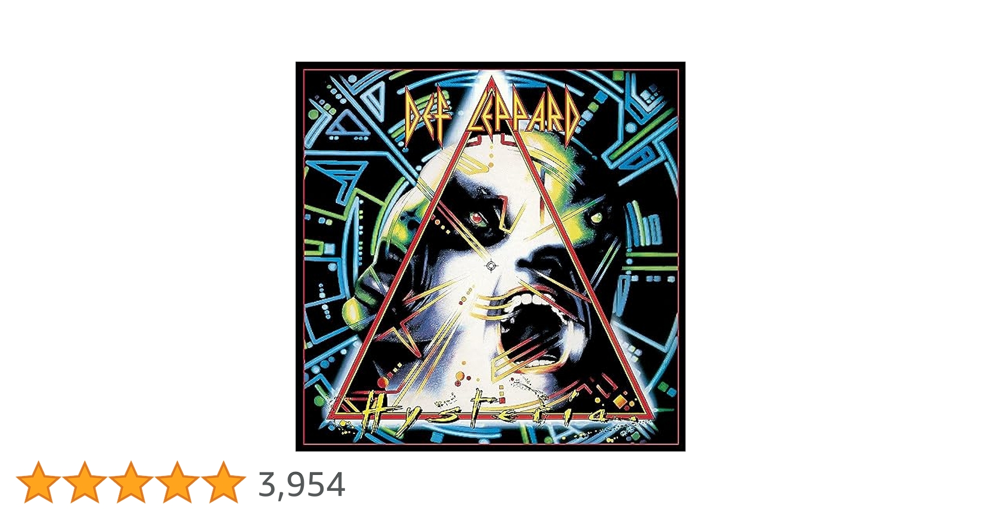 【ほぼ新品】Def Leppard Hysteria デフレパード　ヒステリア Amazon.co.jp: HYSTERIA: ミュージック
