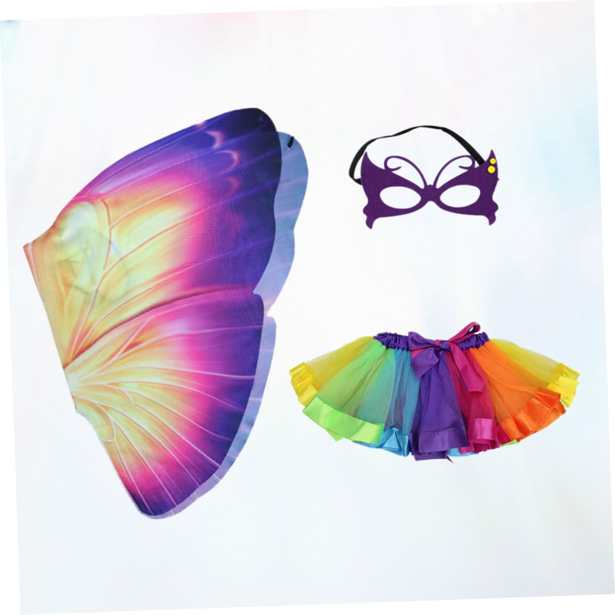 SOIMISS 2pezzi Costume Per Ragazzo Ragazza Con Mantello Maschera Con Occhiali e Gonna Tutu Per Feste Di Cosplay e Attività Di Gioco Immaginativo Per Compleanni e Eventi Tema