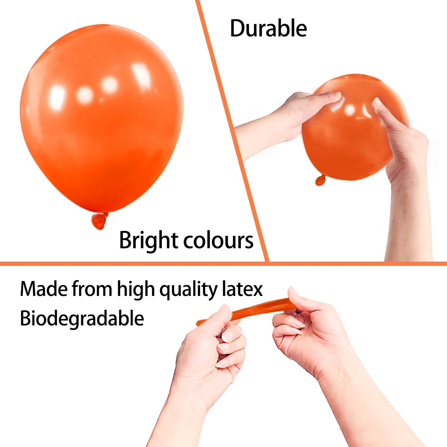 200pcs Orange Balloons 5 Inch, Small Mini Latex Balloons for Party Birthday Baby Shower Anniversary Festival Arch Garland Decoration thumbnail