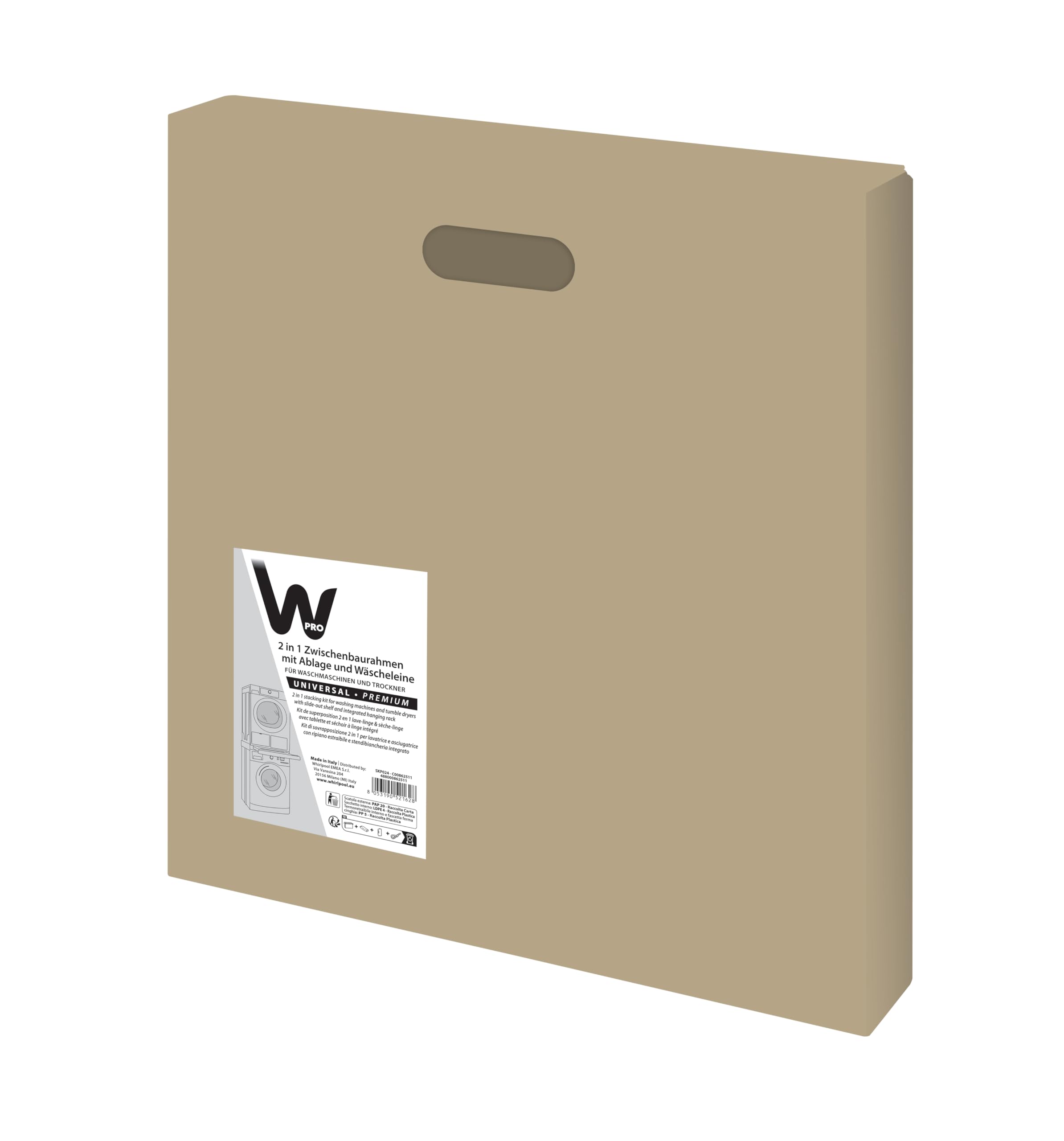 WPRO SKP024 Universal-Zwischenbausatz Premium für Waschmaschine und Trockner