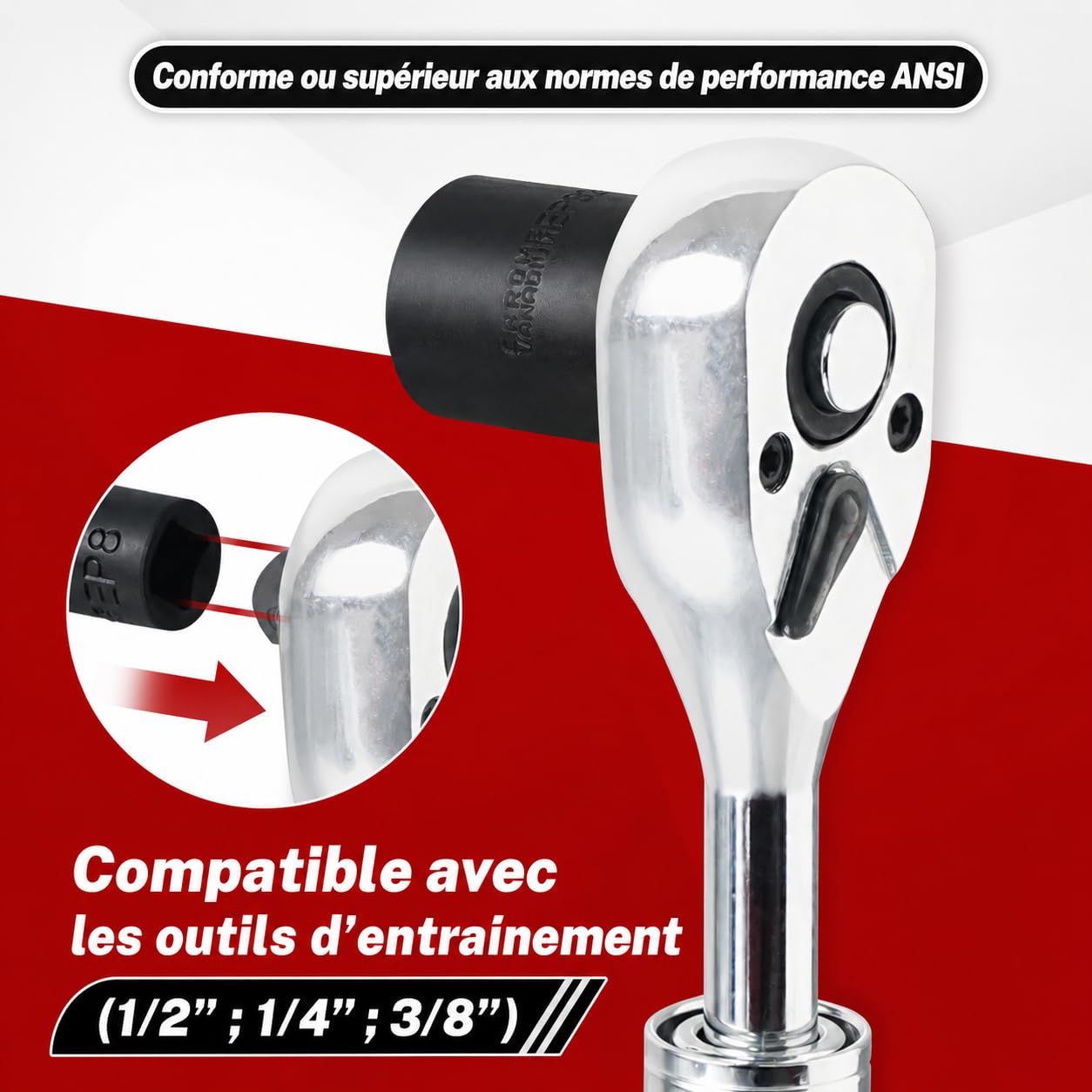 BILITOOLS Jeu de douilles Torx Plus externes 19 pièces EP4-EP32