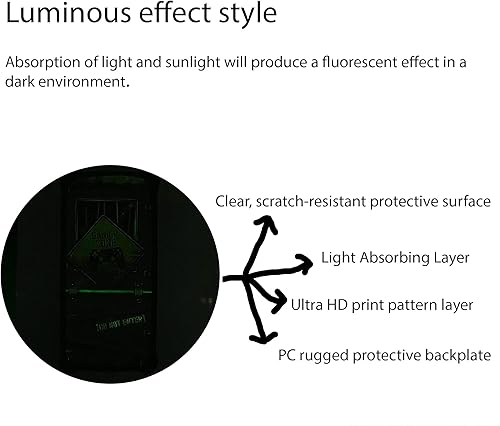 Miniatura 3 de TCL ION V - Funda para teléfono T607DL, compatible con TCL ION X (policarbonato duro + silicona suave), soporte de anillo, efecto luminoso, YGH-JGP