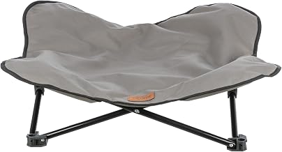 Trixie Camping Cot for Dogs Size S-M - Elevated Dog Bed with Steel Frame & Padded Top, Outdoor Dog Bed for Small and Medium Breeds up to 35lbs - 1x Dog Cot