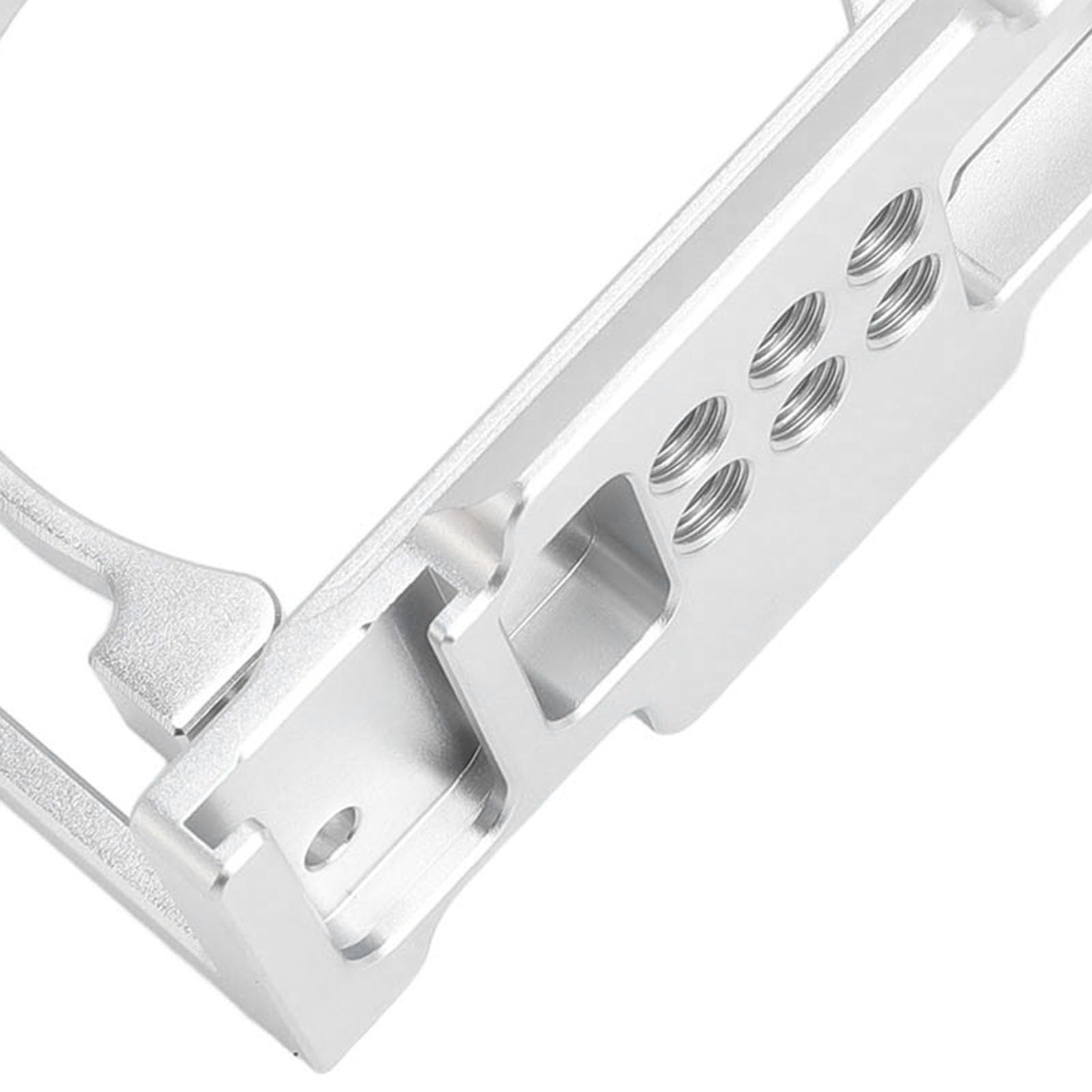 CHICIRIS Gabbia Video per Fotocamera per Rig ZV1 in Alluminio Resistente con Molteplici Opzioni di Montaggio Migliore Produzione Cinematografica (SILVER)
