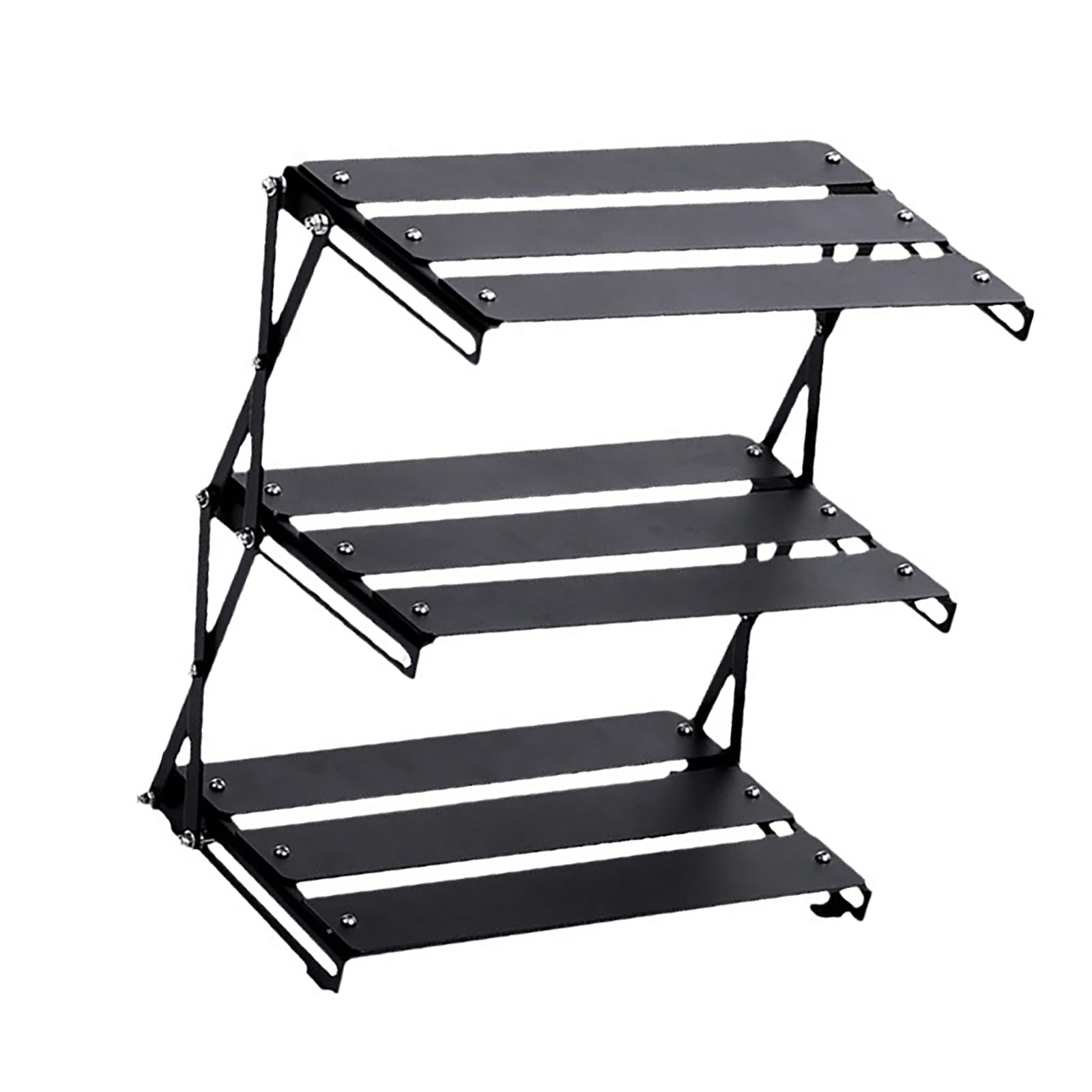 Étagère de rangement pliable robuste en aluminium à haute capacité