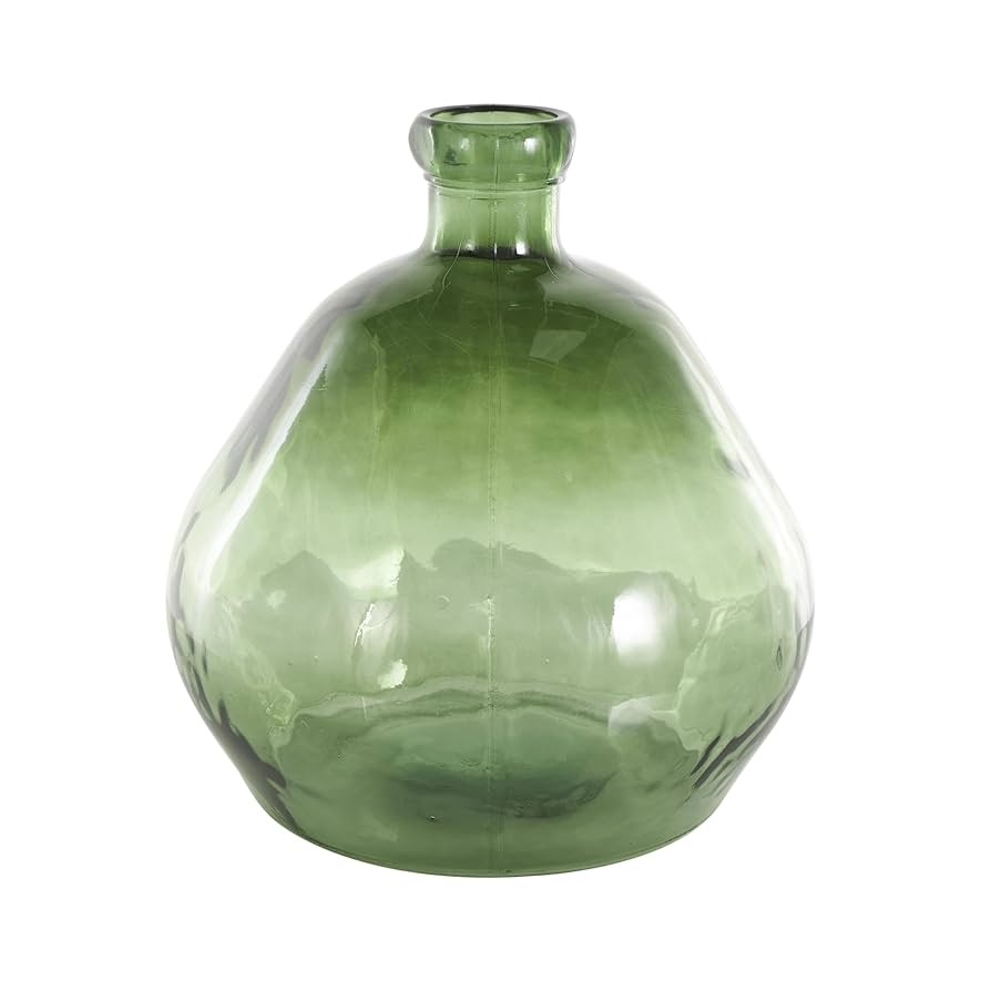 RECYCLED GLASS MADE IN SPAIN グリーン系ボトル3個 Amazon.com: Deco 79 Recycled Glass Handmade Decorative Vase
