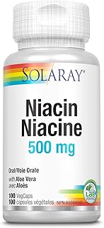 Solaray – Niacin 500mg | Vitamin B-3 for Healthy Skin, Circulatory & Nervous System Support | 100 VegCaps