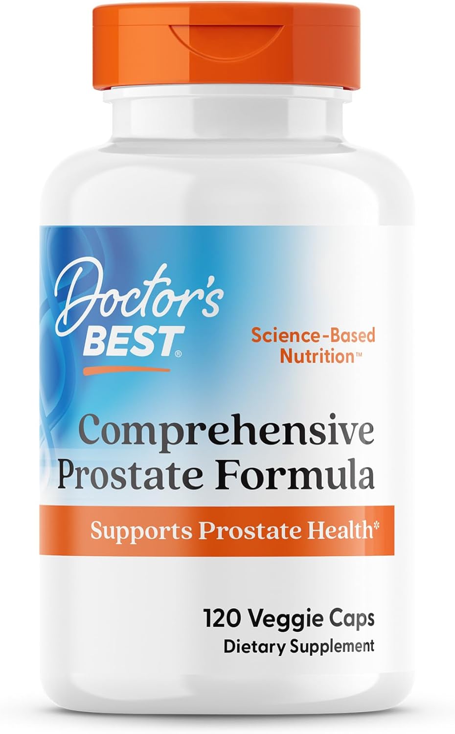 Doctors Best Comprehensive Prostate Formula - Prostate Health Supplements for Men, Saw Palmetto, Nettle Root & Pygeum Extract Support, Helps Healthy Urinary Function & Flow - 120 Veggie Caps