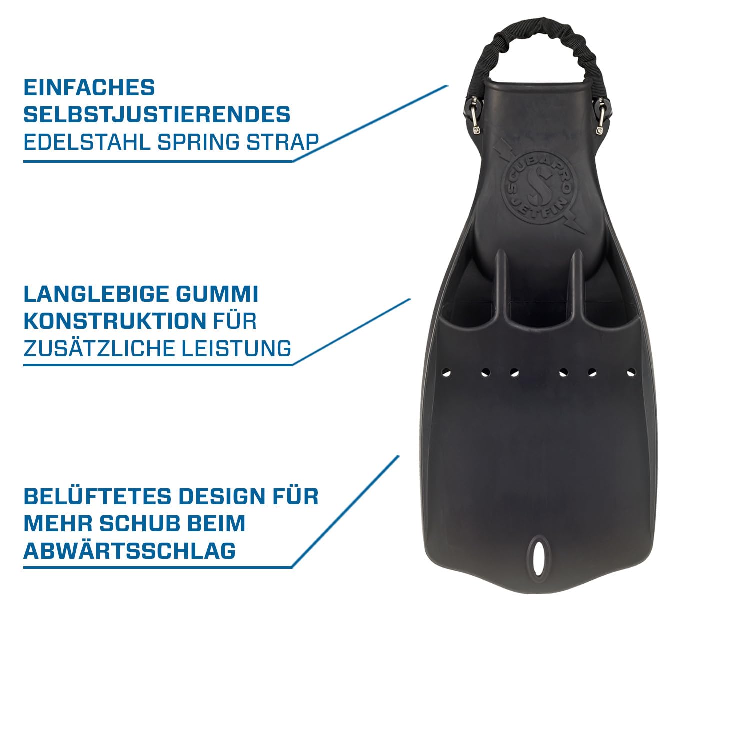 SCUBAPRO - Jet Fin Geräteflossen, Schwarz