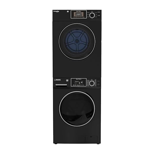 SEKIDO COMPACT STACKABLE LAUNDRY Washer EW 822 1.57cf + Dryer ED 866 3.1cf 110V (Black)