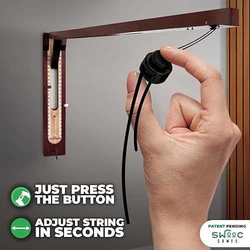 Miniatura 5 de SWOOC Games - Ring Toss Game (All Weather) - New Zealand Pine - Additional Games Included - Ring Toss Game for Adults and Kids - Yard Toss Game for