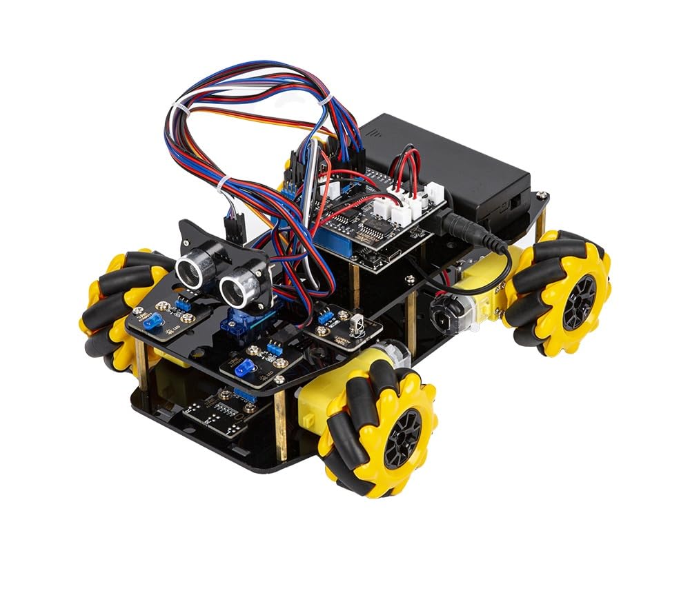 ACEBOTT Kit de robot infantil inteligente 4WD, compatible con Arduino IDE, juguete para niños niñas y adultos, 8 años y +, WiFi y FPV, programable y cambiable