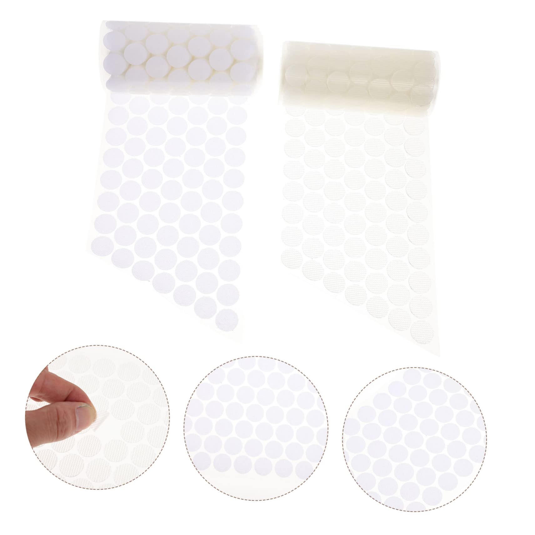 STOBOK 1500 Pares Punto Autoadhesivo Monedas De Puntos Adhesivos Redondos Círculo Autoadhesivo Pegatinas Redondas Nylon Poliéster Pp Mezclado Desmontable Niño Pequeño