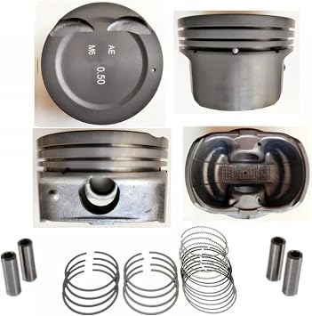 Compatible Engine Piston and Piston Ring Set Compatible with I20 I30 I30II IX20 JC Soul 1.6L L4 23041-2B000 23040-2B0 G4FC G4FD +0.50