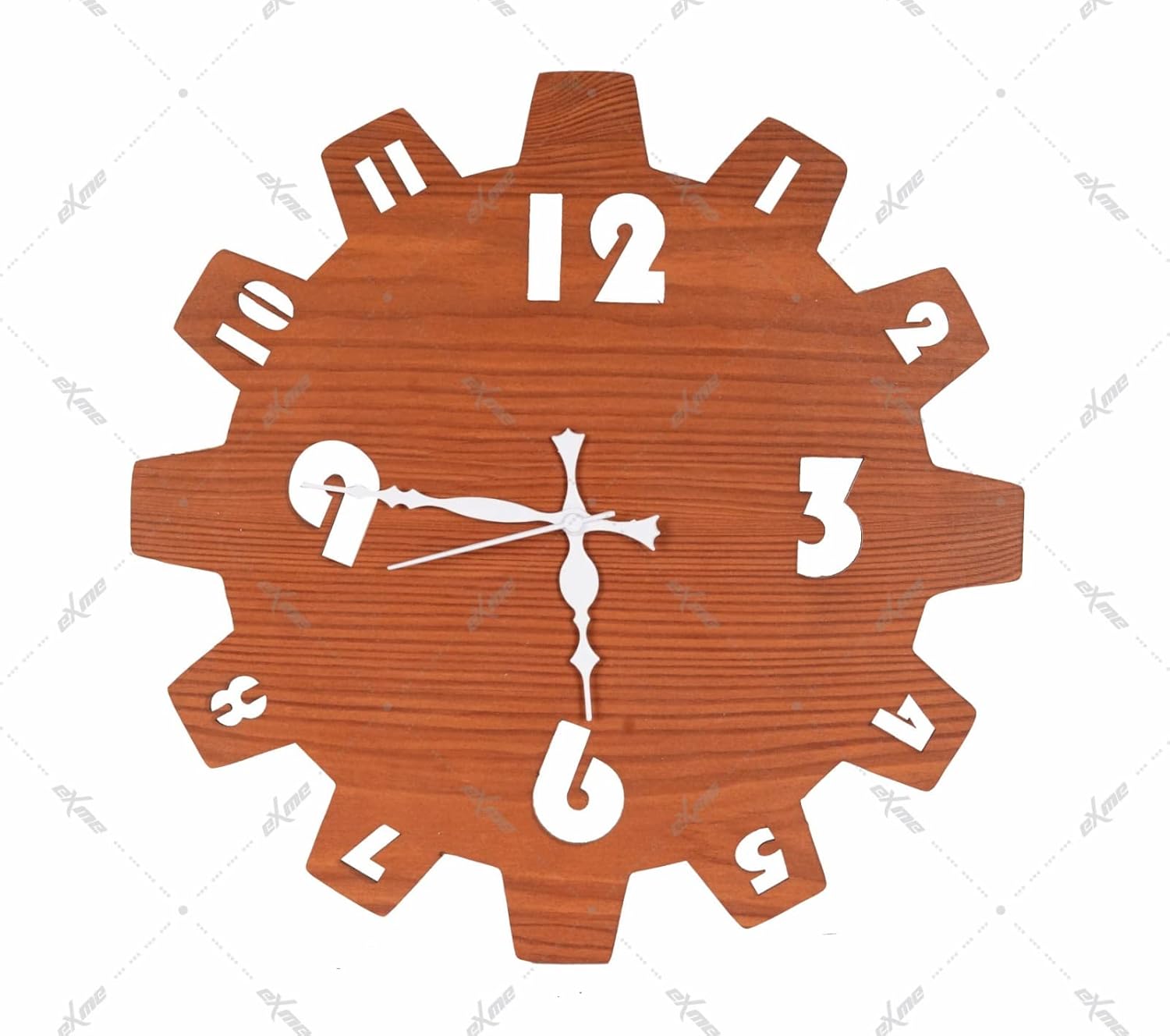 Buy EXME Wooden Garari Design Wall Clock for Home Decor, Unique Modern
