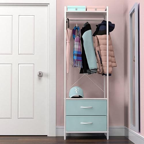 Miniatura 5 de Sorbus Premium Cothing Rack with Drawers - Heavy Duty Wardrobe Closet with Metal Frame & Wooden Top - 70Inch Tall Garment Rack- Lightweight