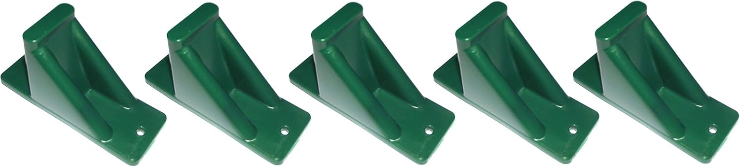 JSP Manufacturing Green Plastic Mini Roof Snow Ice Guard - Multi-Quantity Pack | Prevents Sliding Snow Stops Buildup (50)