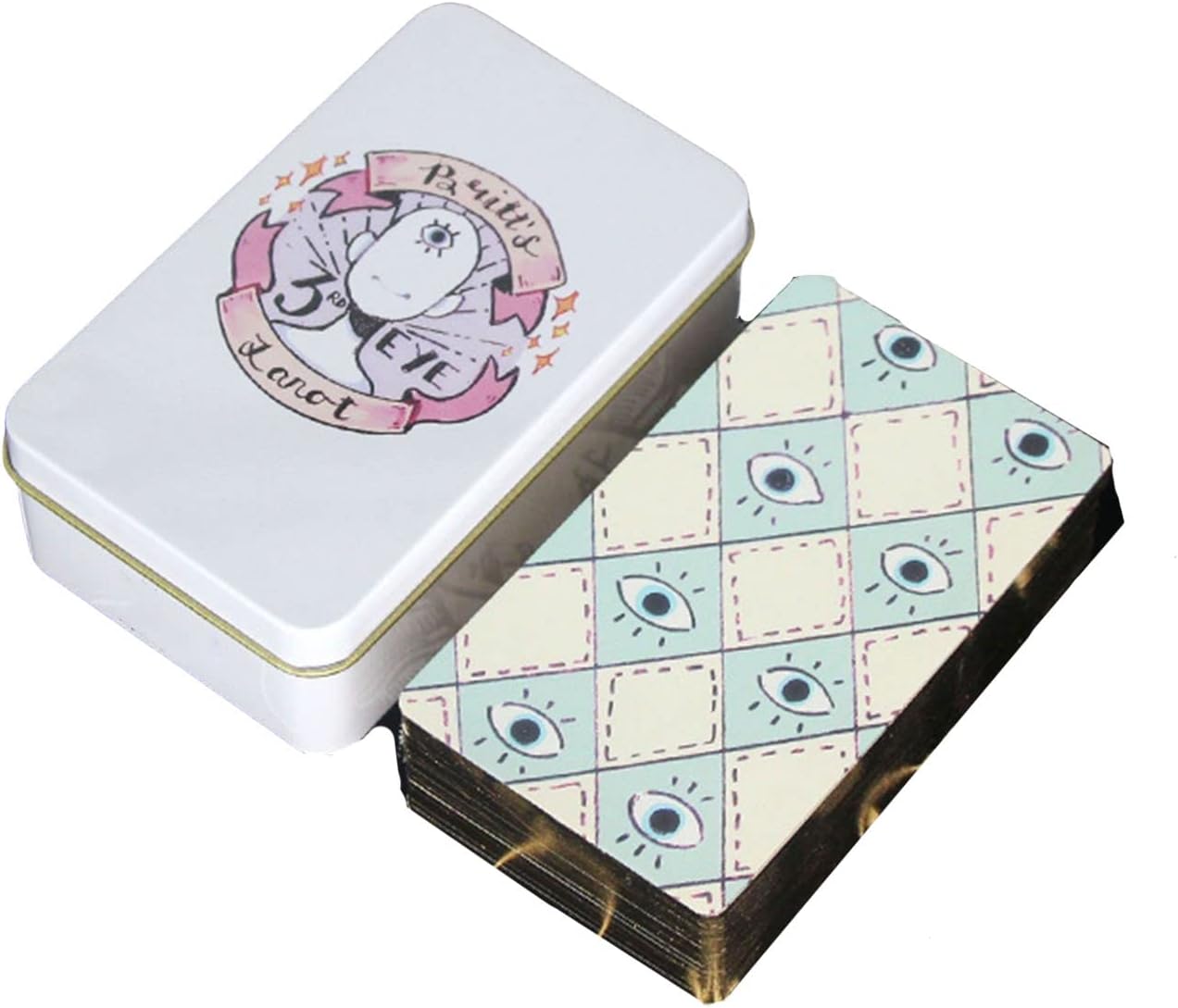 Tarot Cards for Beginners,Oracle Cards Deck with Guidebook Waterproof Cards, Fortune Teller Game Set for Family Reunion Expert Reader for Christmas Birthday, White
