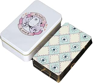 Jayiaine Tarot Cards for Beginners,Oracle Cards Deck with Guidebook Waterproof Cards, Fortune Teller Game Set for Family Reunion Expert Reader for Christmas Birthday, White