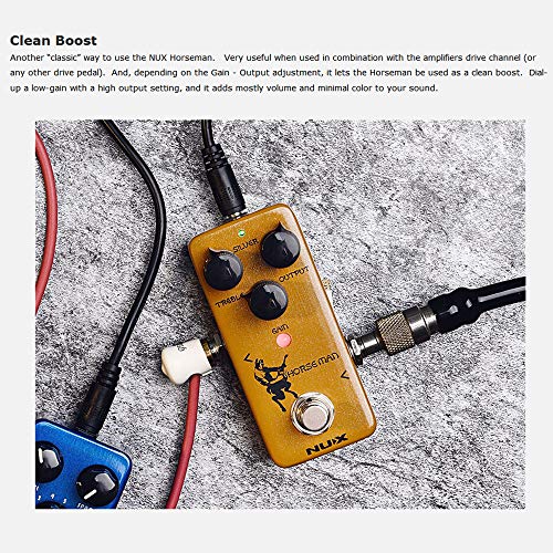 Nux Overdrive Guitar Effect Pedal Buffer 2 Working Modes Nod-1 Horseman -B-Stock #TOP5