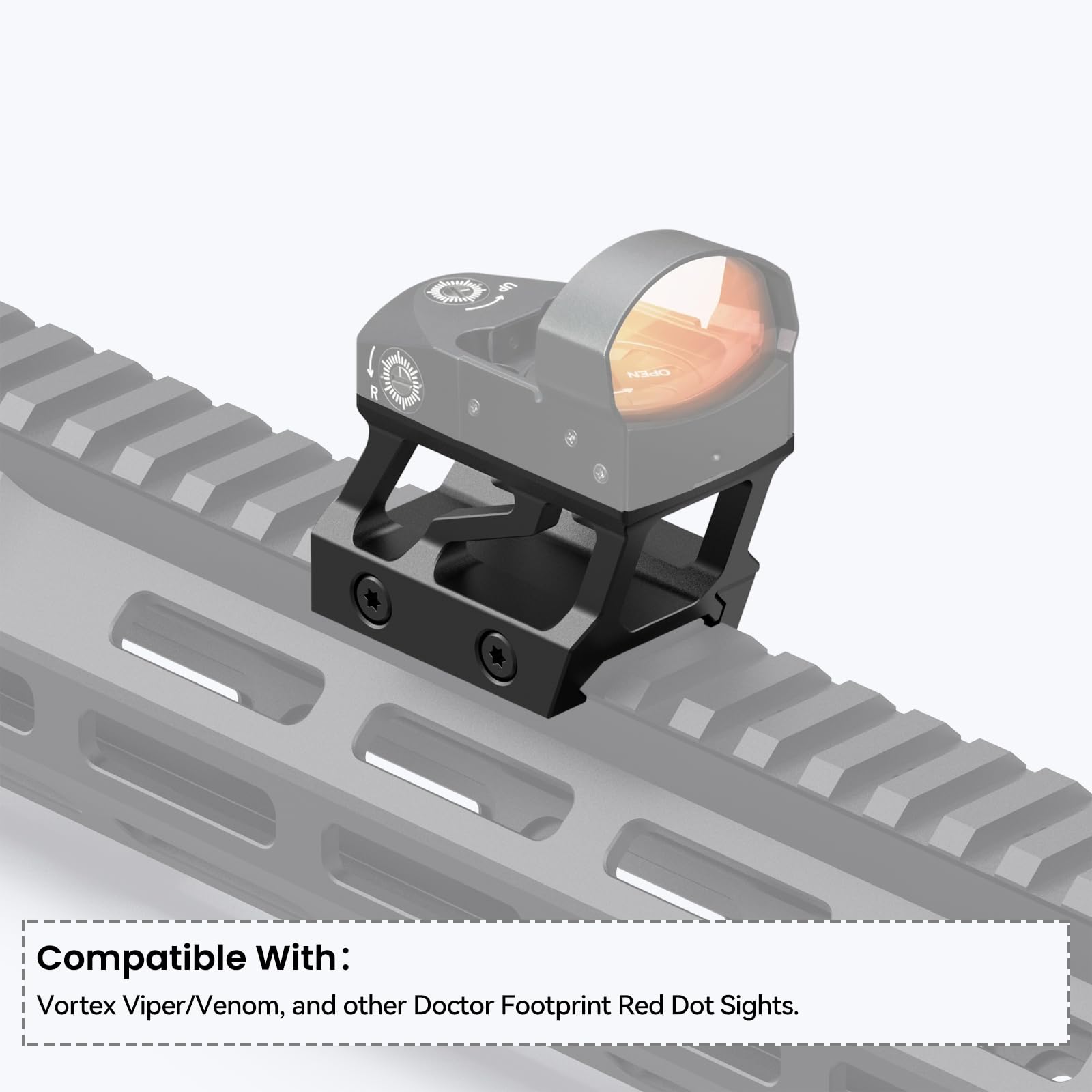 Snapklik.com : Red Dot Riser Mount Picatinny Rail Riser For Doctor ...
