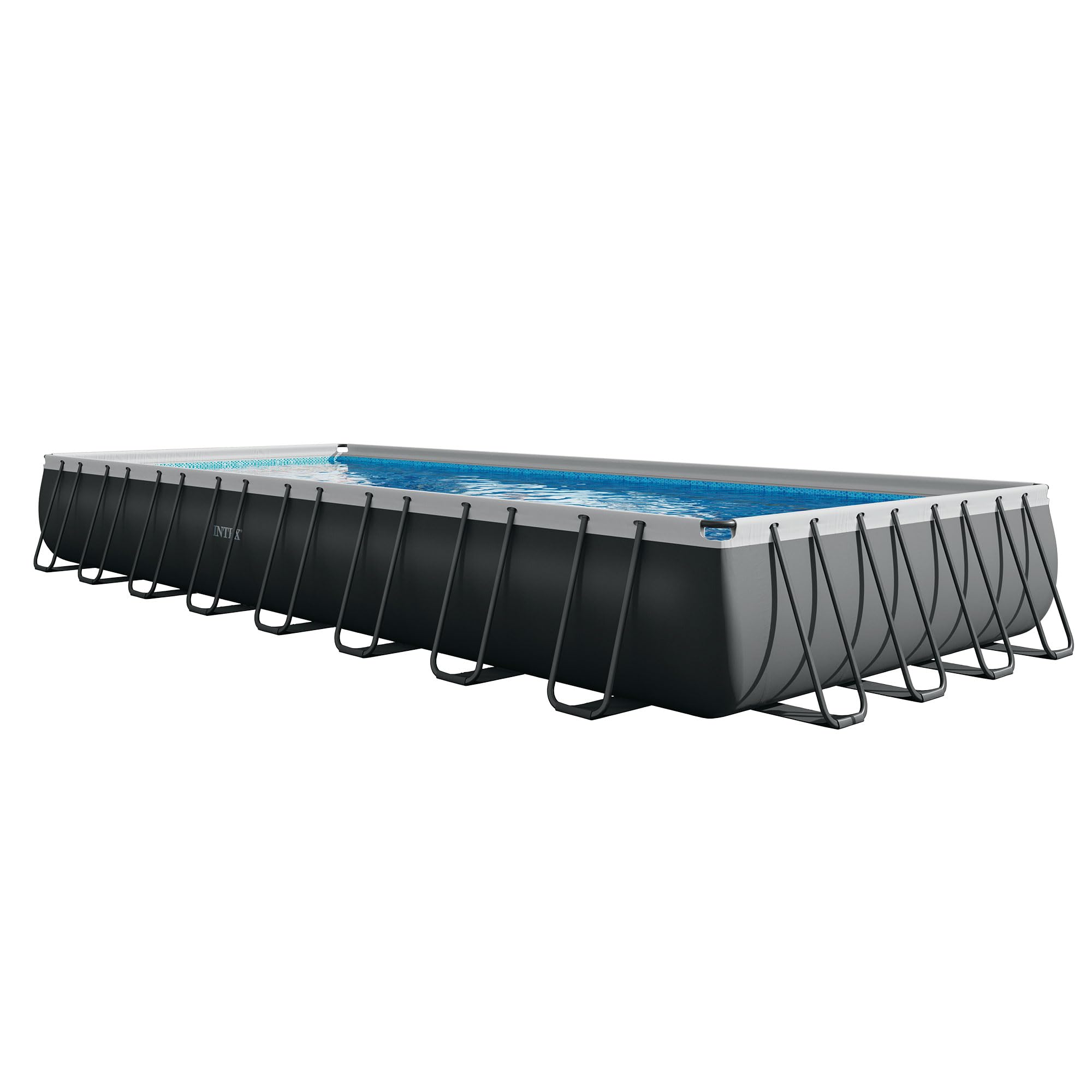 INTEX 26373EH Ultra XTR Deluxe Rectangular Above Ground Swimming Pool Set: 32ft x 16ft x 52in – Includes 2800 GPH Sand Filter Pump – Easy Assembly
