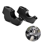 Motorcycle Handlebar Handle Bar Riser Heighten Compatible with Honda NX500 CB650R CB300R CB250R CB500F CB500X (Black)