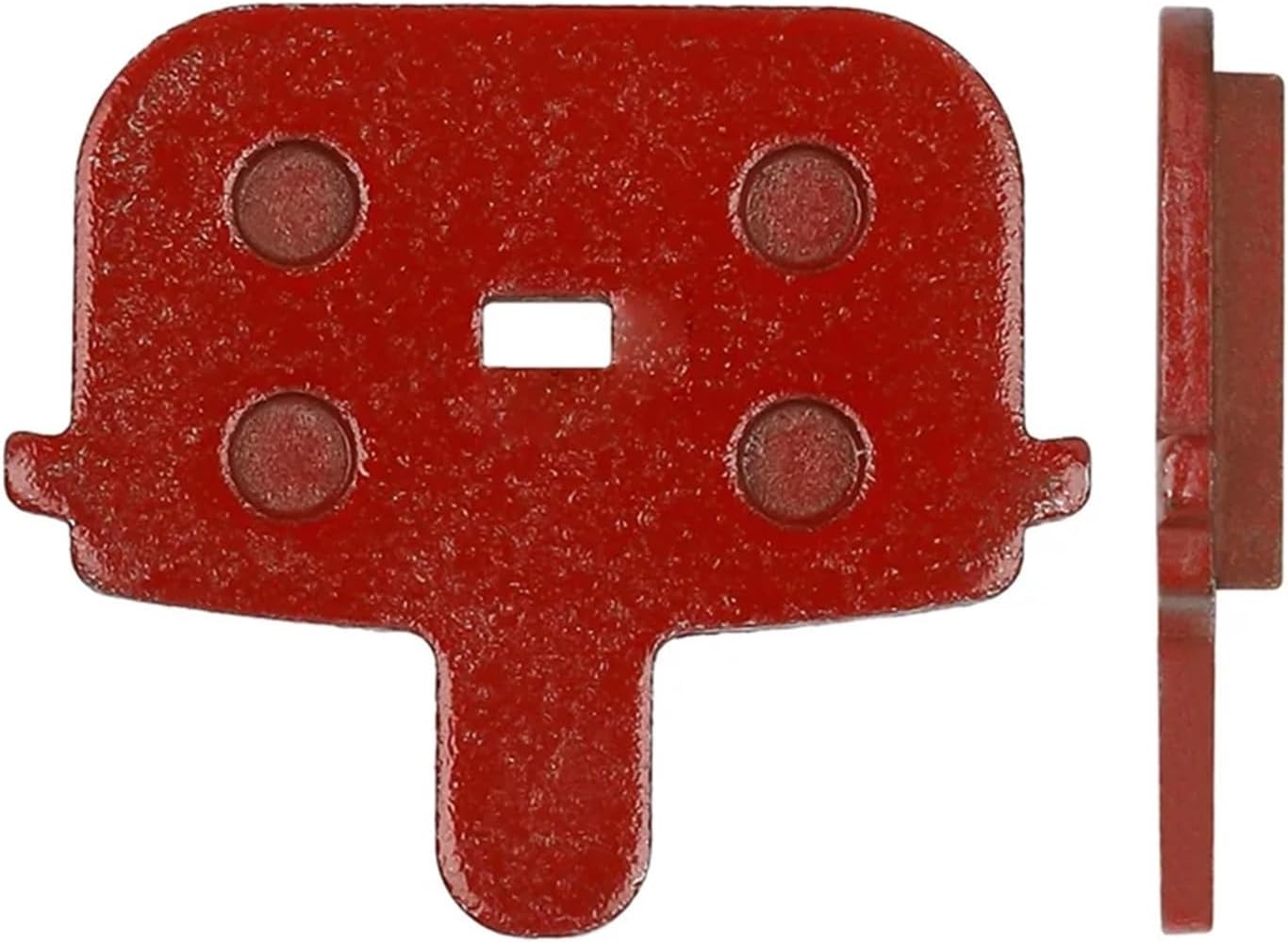 Bike Brake Pads 15 Pcs Rectangular Hollow Resin Brake Pads Red for E-Bike Electric Scooter