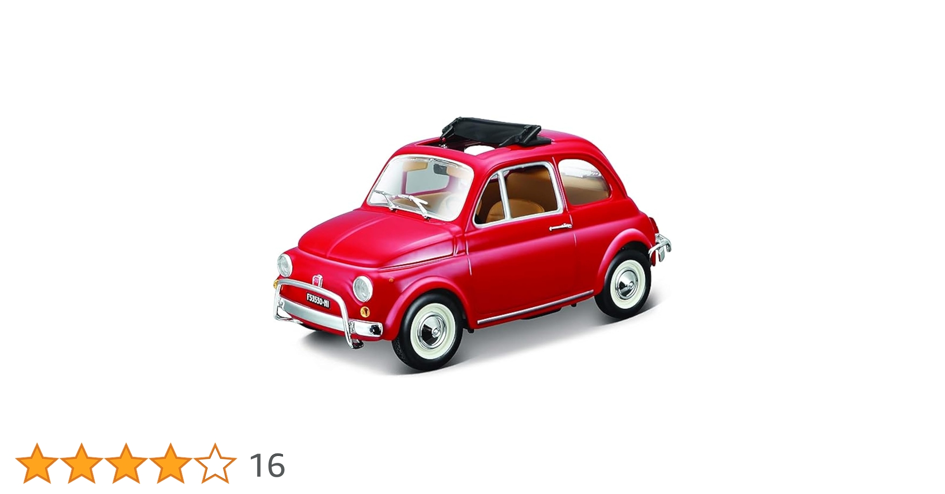 Amazon.co.jp: Bburago（ブラーゴ） 1/21 フィアット 500 L 1968