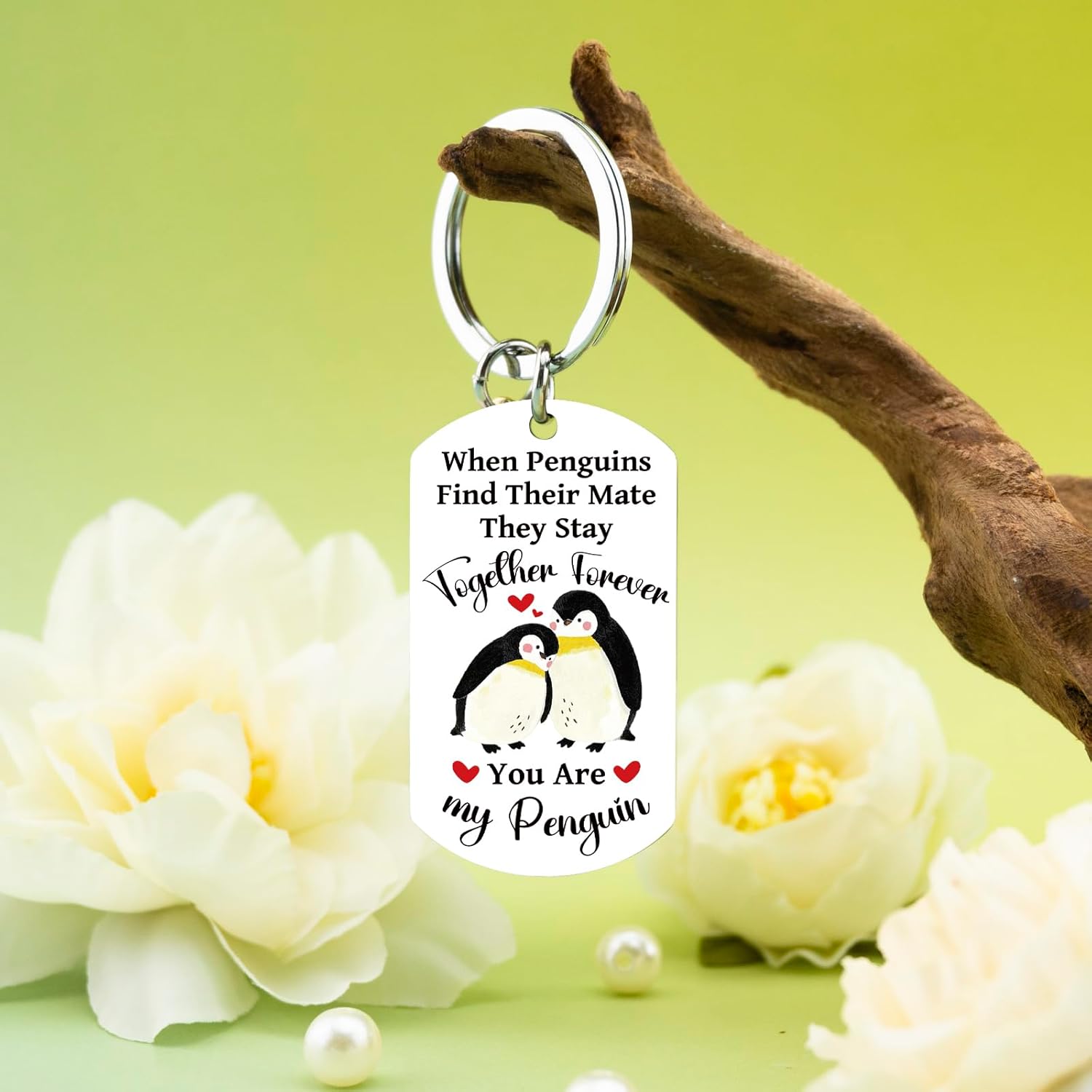 Valentines Day Gifts For Husband Romantic Penguin Gifts for Him I Love You Keychain for Boyfriend Husband Christmas Gift for Him Valentines Day Anniversary Wedding Birthday Sweet Day - Image 4