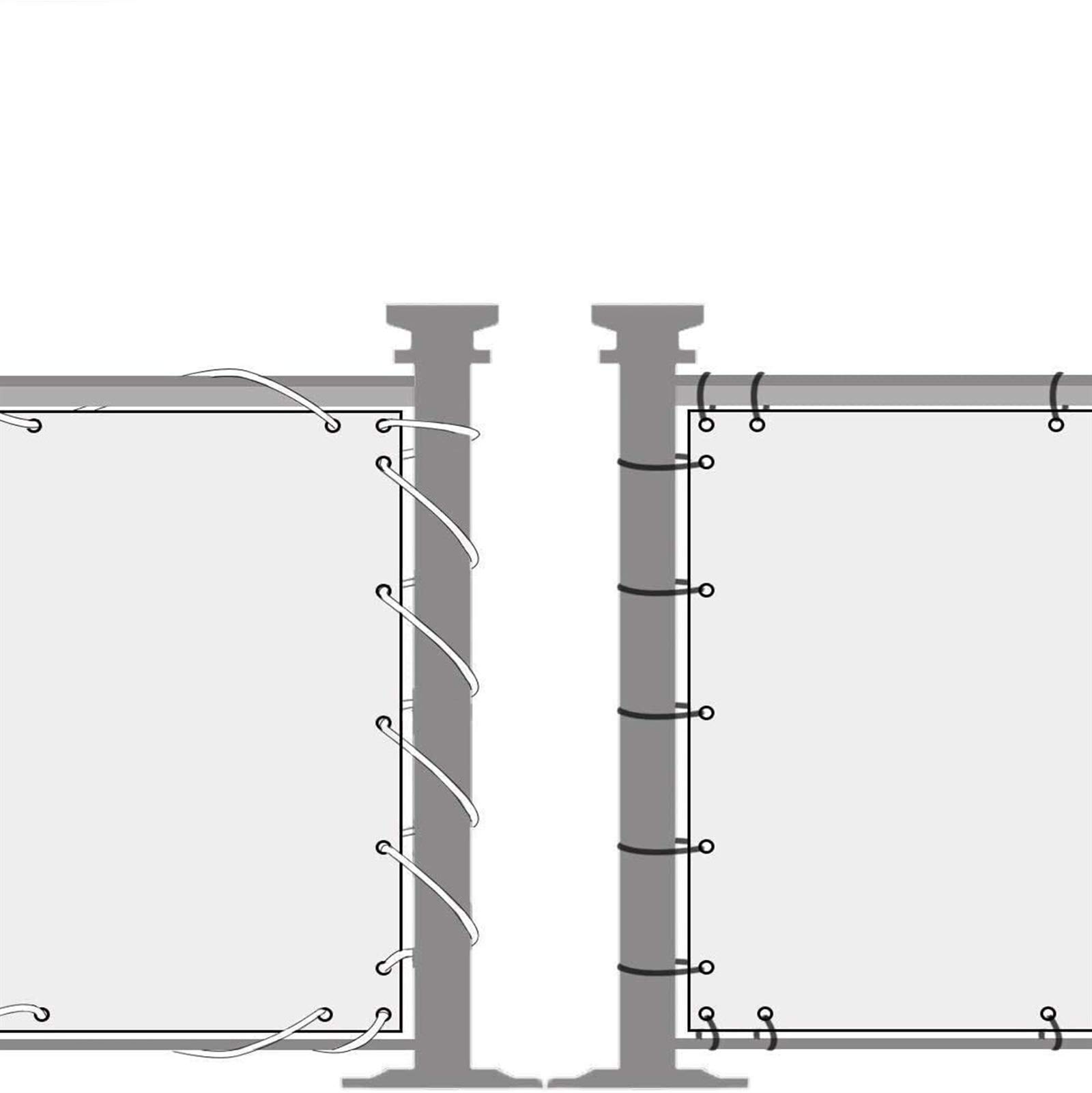 Odporny na warunki atmosferyczne ogród 1,2 x 7,5 m ciemnoszara bariera ochronna na balkon i taras na zewnątrz odporna na wiatr i promieniowanie UV idealna do obudowy podwórka